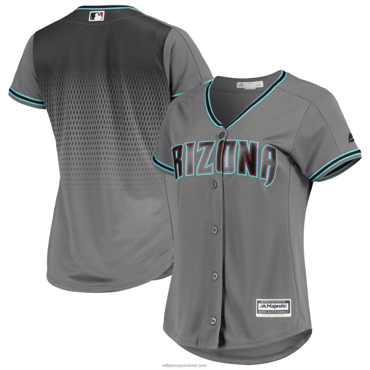 IE MBL Arizona Diamondbacks Majestic Road Official Team Jersey Women Gray R0H2T807
