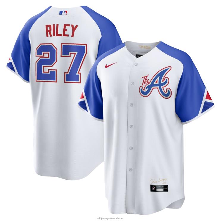 IE MBL Atlanta Braves Austin Riley Nike 2023 City Connect Replica Player Jersey Men White R0H2T15