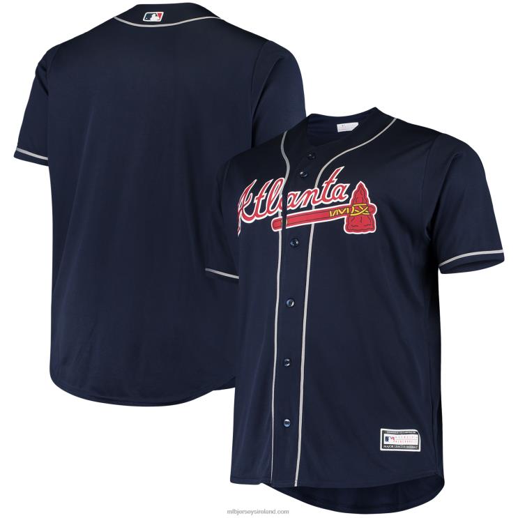 IE MBL Atlanta Braves Big & Tall Replica Alternate Team Jersey Men Navy R0H2T406