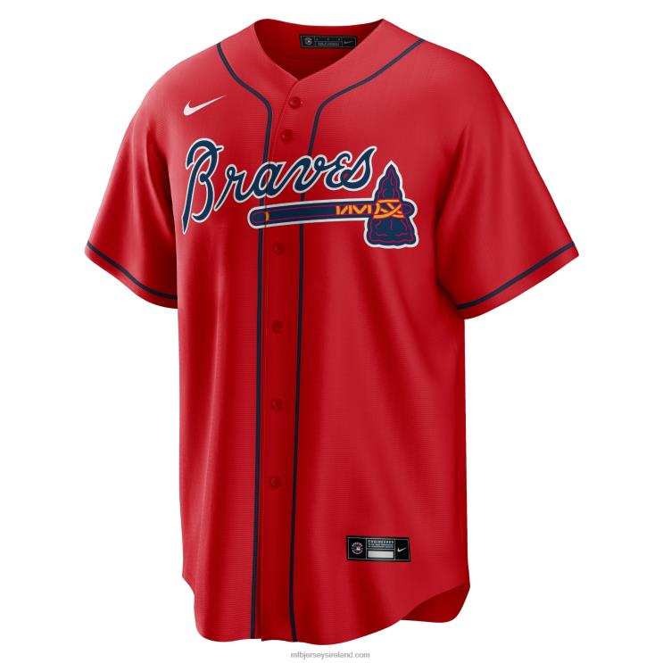 IE MBL Atlanta Braves Nike Alternate Replica Team Jersey Men Red R0H2T94