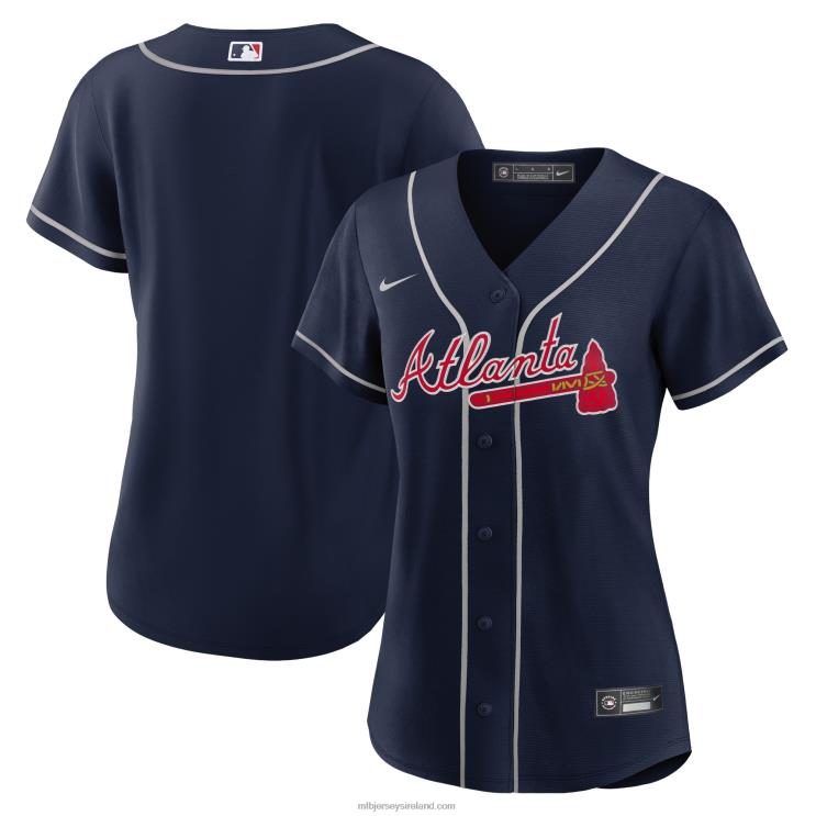 IE MBL Atlanta Braves Nike Alternate Replica Team Jersey Women Navy R0H2T183