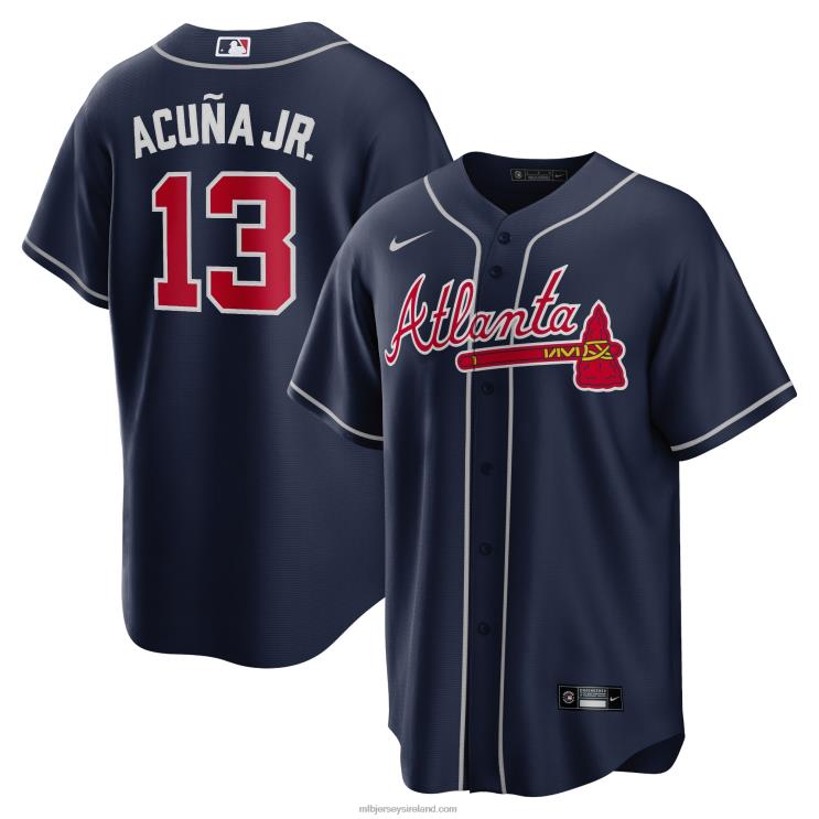 IE MBL Atlanta Braves Ronald Acuna Jr. Nike Alternate Replica Player Name Jersey Men Navy R0H2T17