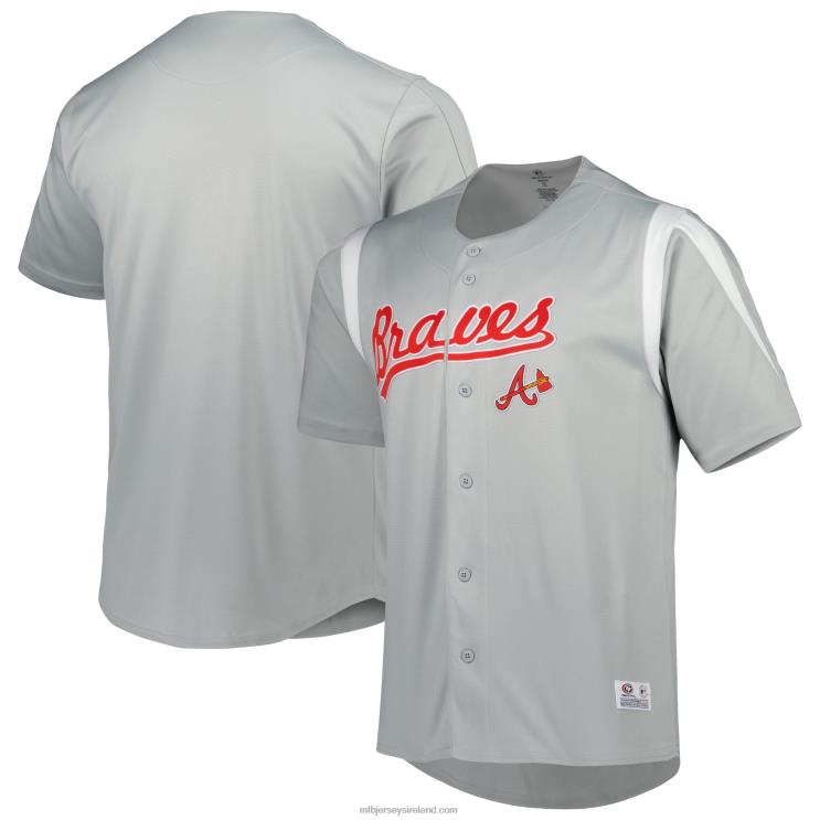 IE MBL Atlanta Braves Stitches Chase Jersey Men Gray R0H2T675
