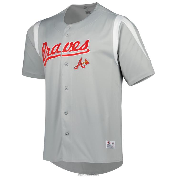 IE MBL Atlanta Braves Stitches Chase Jersey Men Gray R0H2T675