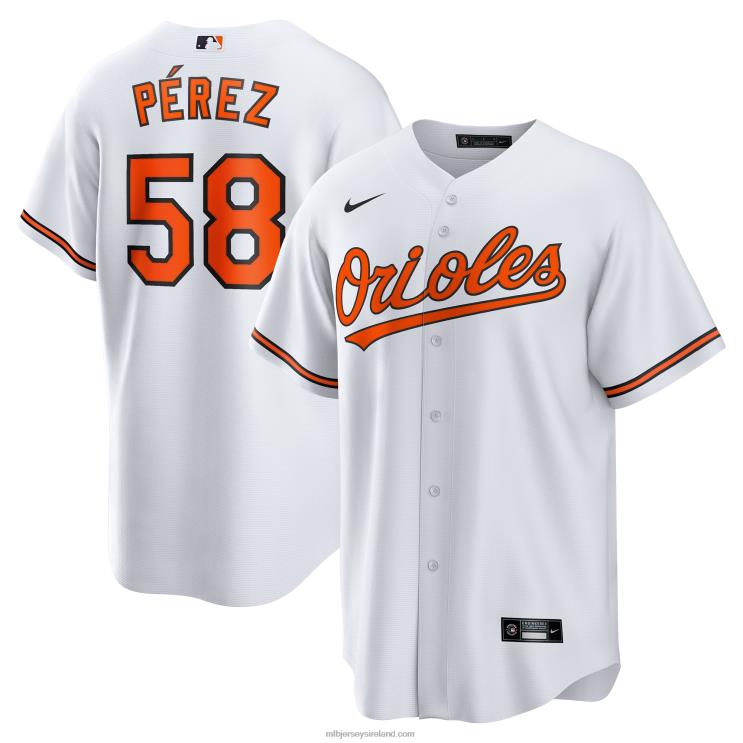 IE MBL Baltimore Orioles Cionel Perez Nike Home Replica Player Jersey Men White R0H2T1415
