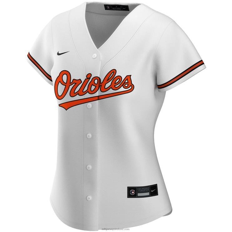 IE MBL Baltimore Orioles Nike Home Replica Custom Jersey Women White R0H2T538