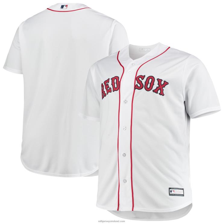 IE MBL Boston Sox Big & Tall Home Replica Team Jersey Men White R0H2T957