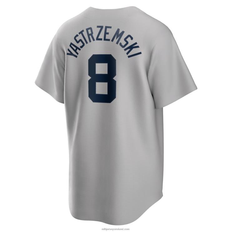 IE MBL Boston Sox Carl Yastrzemski Nike Road Cooperstown Collection Player Jersey Men Red R0H2T273