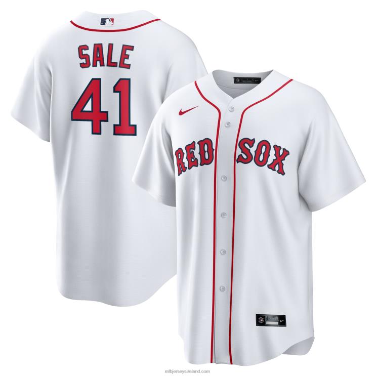 IE MBL Boston Sox Chris Sale Nike Home Replica Player Name Jersey Men White R0H2T474