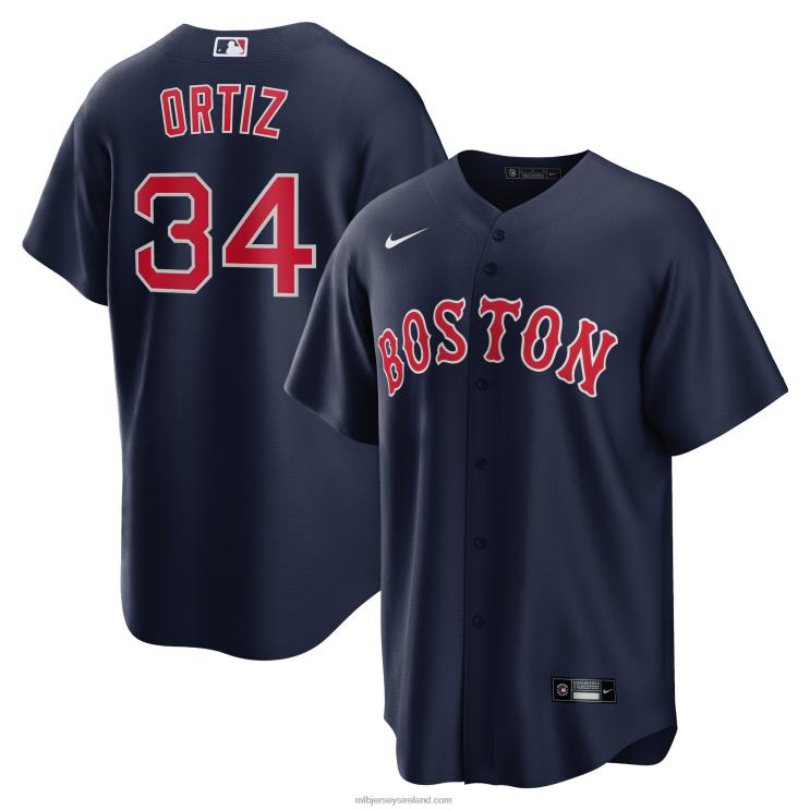 IE MBL Boston Sox David Ortiz Nike Alternate Replica Player Jersey Men Red R0H2T164