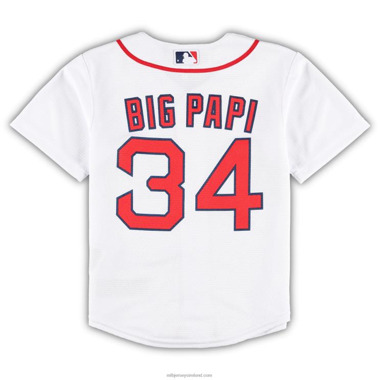 IE MBL Preschool Boston Sox David Ortiz 2022 Hall of Fame Replica Player Jersey White R0H2T882