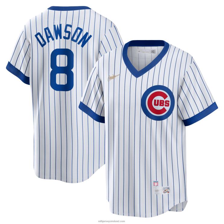IE MBL Chicago Cubs Andre Dawson Nike Home Cooperstown Collection Player Jersey Men White R0H2T342