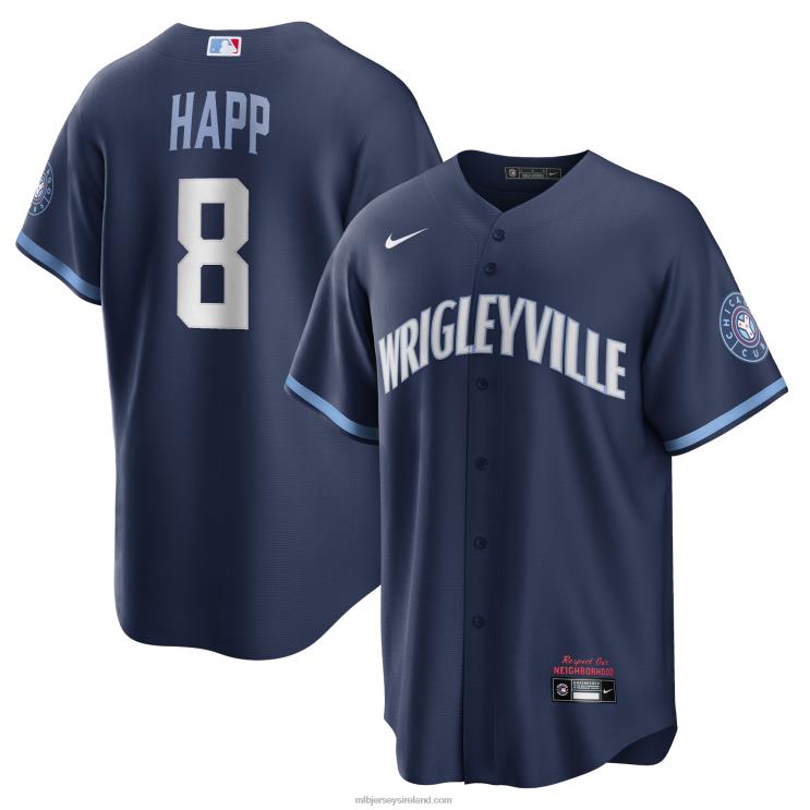 IE MBL Chicago Cubs Ian Happ Nike City Connect Replica Player Jersey Men Navy R0H2T510