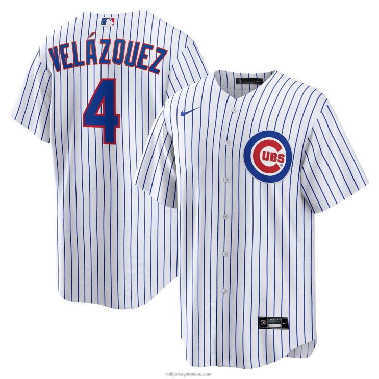 IE MBL Chicago Cubs Nelson Velazquez Nike Home Replica Player Jersey Men White R0H2T1379