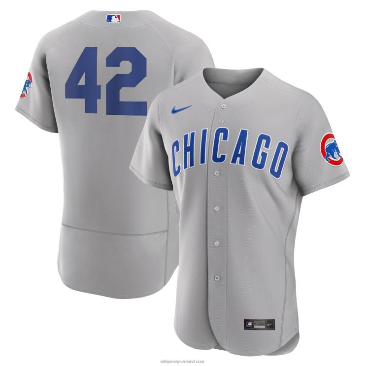 IE MBL Chicago Cubs Nike 2023 Jackie Robinson Day Authentic Jersey Men Gray R0H2T828
