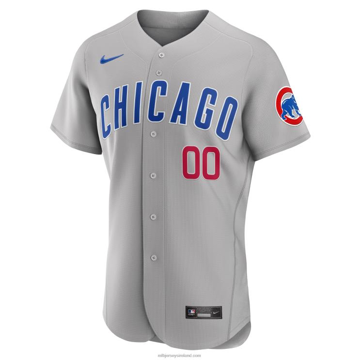 IE MBL Chicago Cubs Nike Road Authentic Custom Jersey Men Gray R0H2T817