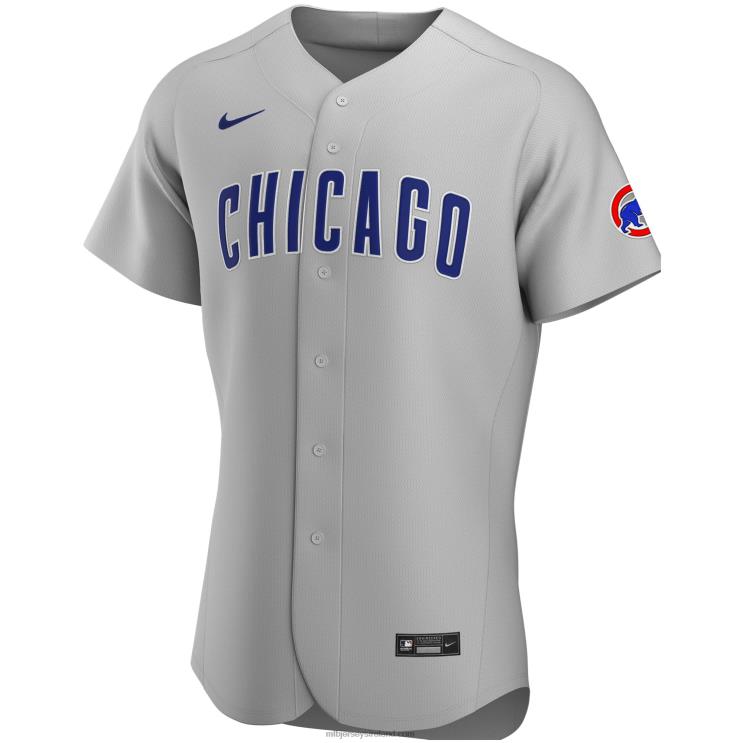 IE MBL Chicago Cubs Nike Road Authentic Team Jersey Men Gray R0H2T940