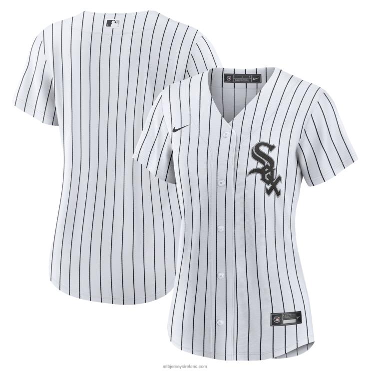 IE MBL Chicago Sox Nike Home Blank Replica Jersey Women White R0H2T487