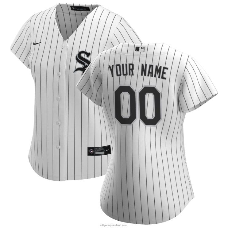 IE MBL Chicago Sox Nike Home Replica Custom Jersey Women White R0H2T805