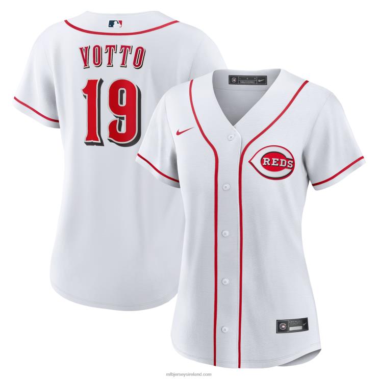 IE MBL Cincinnati s Joey Votto Nike Home Replica Player Jersey Women White R0H2T543