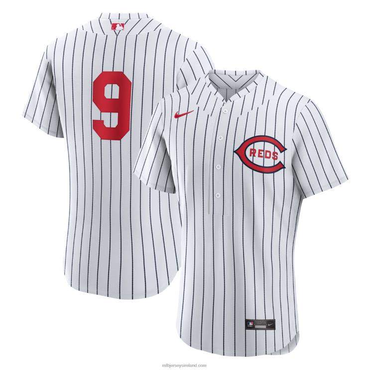 IE MBL Cincinnati s Mike Moustakas Nike 2022 MLB at Field of Dreams Game Authentic Player Jersey Men White R0H2T1178