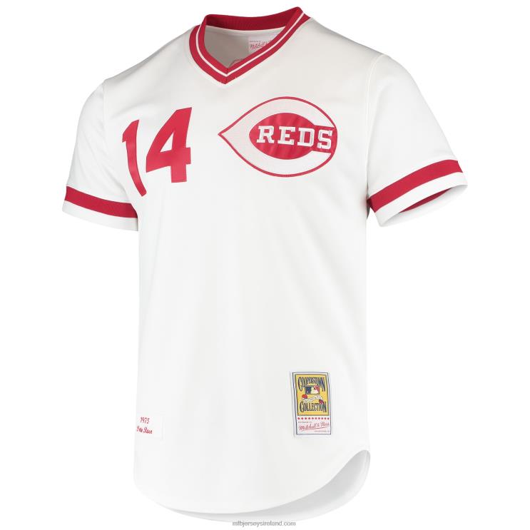 IE MBL Cincinnati s Pete Rose Mitchell & Ness Cooperstown Collection Authentic Jersey Men White R0H2T500