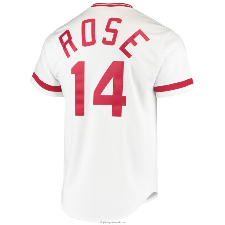 IE MBL Cincinnati s Pete Rose Mitchell & Ness Cooperstown Collection Authentic Jersey Men White R0H2T500
