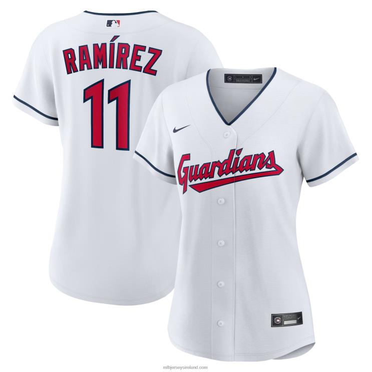 IE MBL Cleveland Guardians Jose Ramirez Nike Home Replica Player Jersey Women White R0H2T917