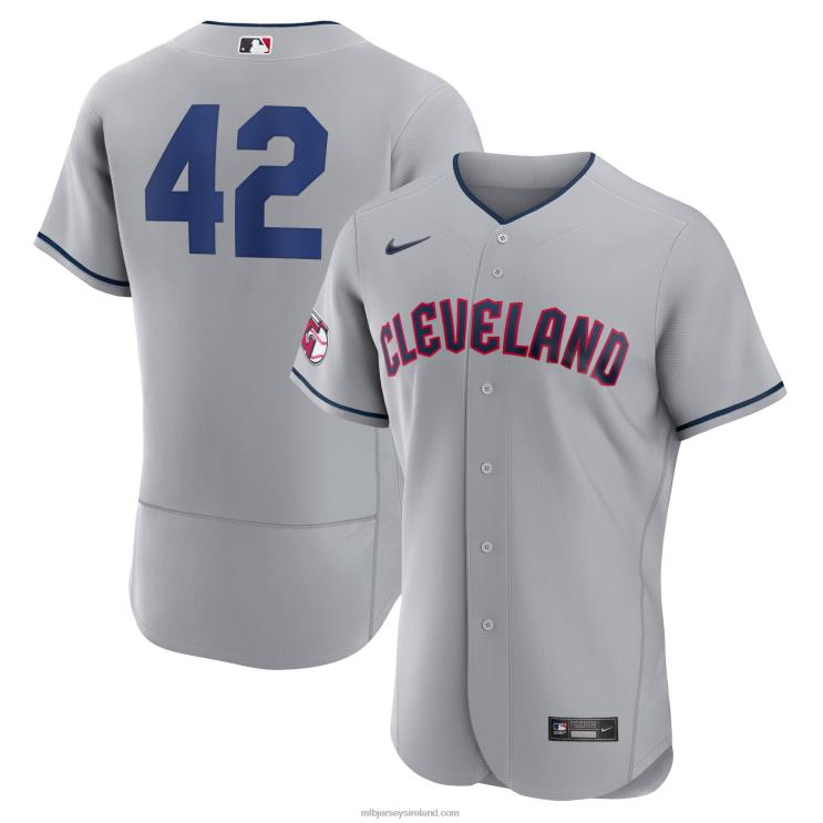 IE MBL Cleveland Guardians Nike 2023 Jackie Robinson Day Authentic Jersey Men Gray R0H2T1234