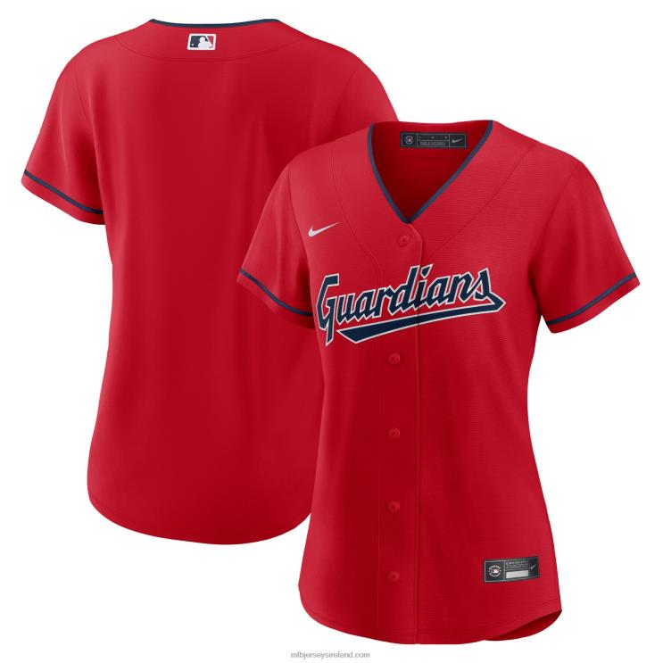 IE MBL Cleveland Guardians Nike Alternate Replica Team Jersey Women Red R0H2T402