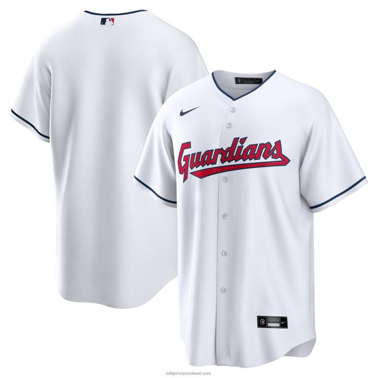IE MBL Cleveland Guardians Nike Home Blank Replica Jersey Men White R0H2T215