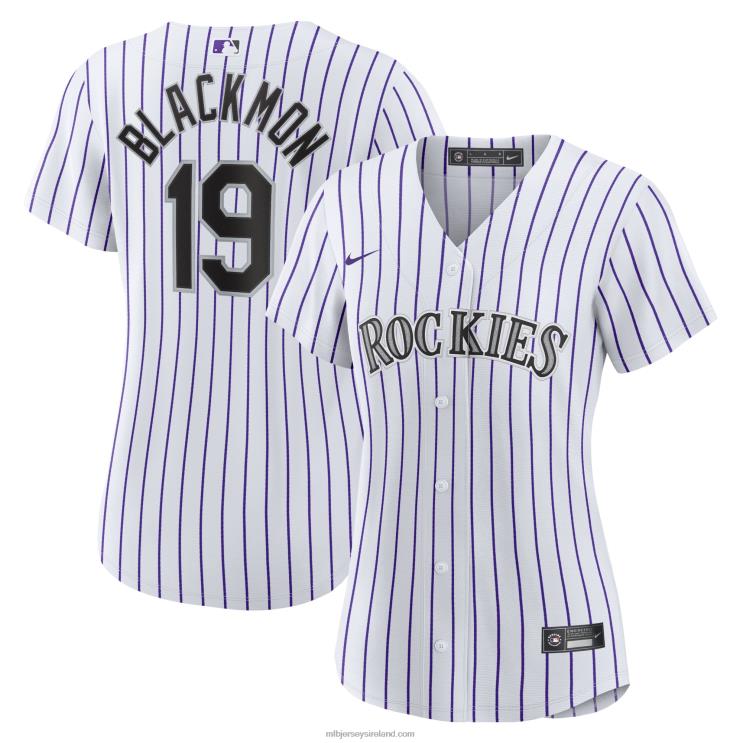 IE MBL Colorado Rockies Charlie mon Nike Home Replica Player Jersey Women White R0H2T401