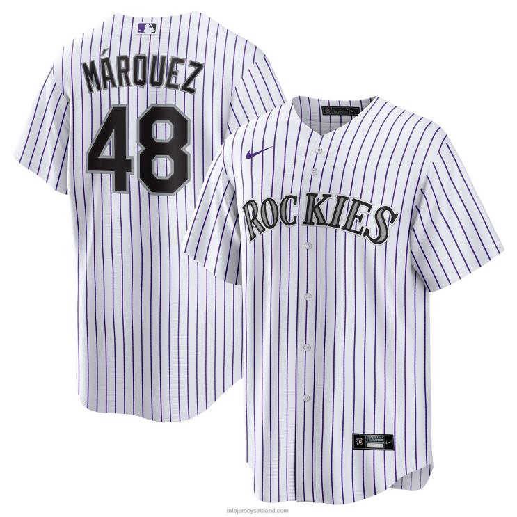 IE MBL Colorado Rockies German Marquez Nike Home Replica Player Jersey Men White R0H2T1392