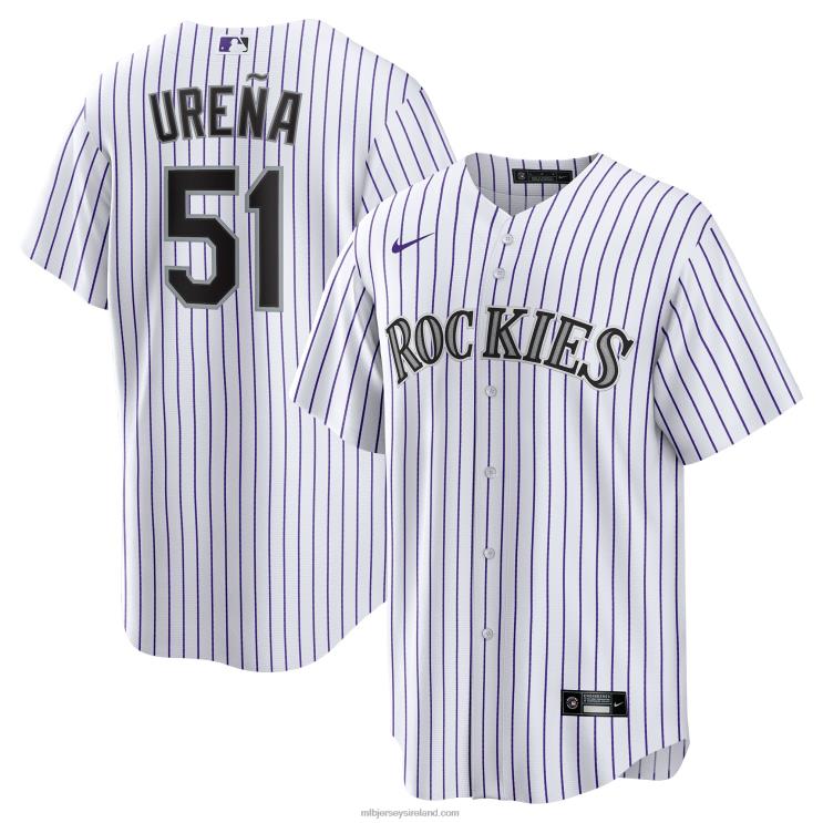 IE MBL Colorado Rockies Jose Urena Nike Home Replica Player Jersey Men White R0H2T1403