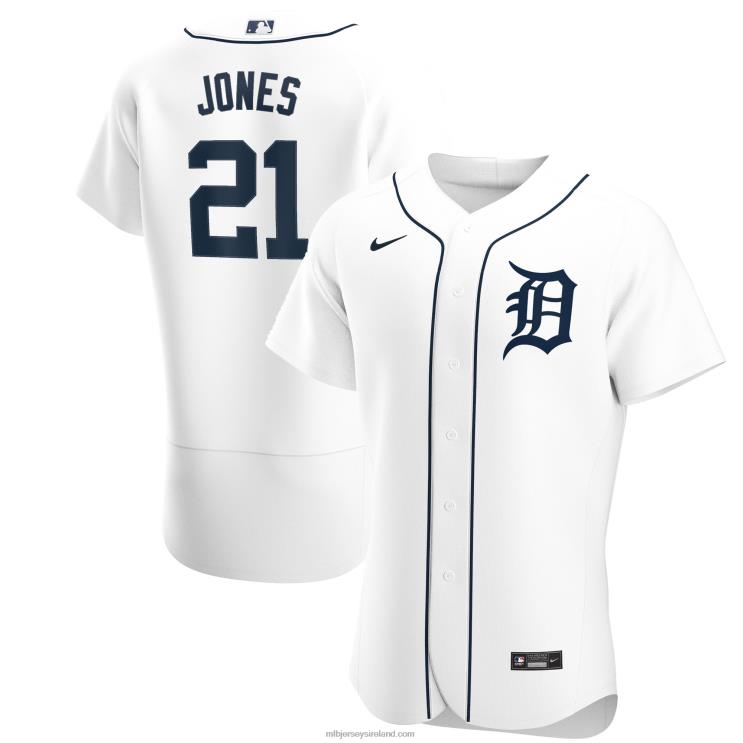 IE MBL Detroit Tigers Jacoby Jones Nike Home Authentic Player Jersey Men White R0H2T1304