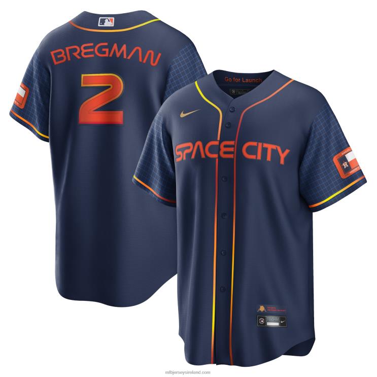 IE MBL Houston Astros Alex Bregman Nike 2022 City Connect Replica Player Jersey Men Navy R0H2T98