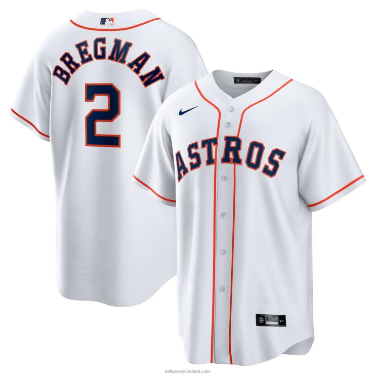 IE MBL Houston Astros Alex Bregman Nike Home Replica Player Name Jersey Men White R0H2T137