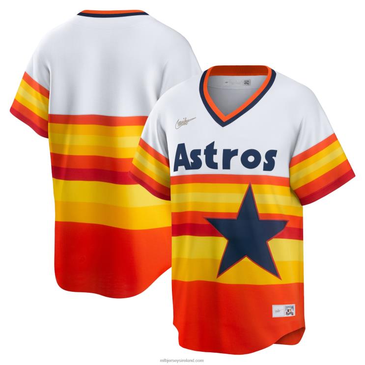 IE MBL Houston Astros Nike Home Cooperstown Collection Team Jersey Men White R0H2T781