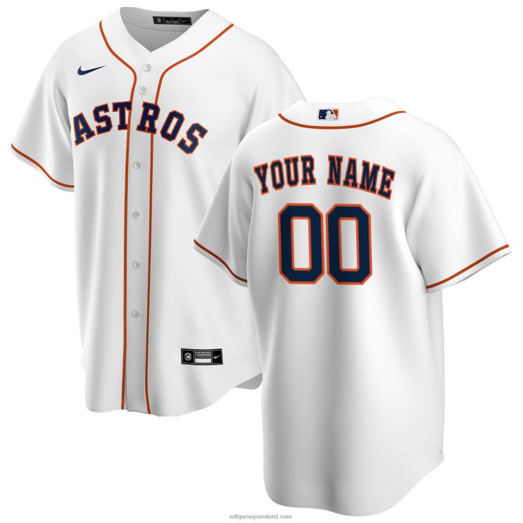 IE MBL Houston Astros Nike Home Replica Custom Jersey Men White R0H2T93