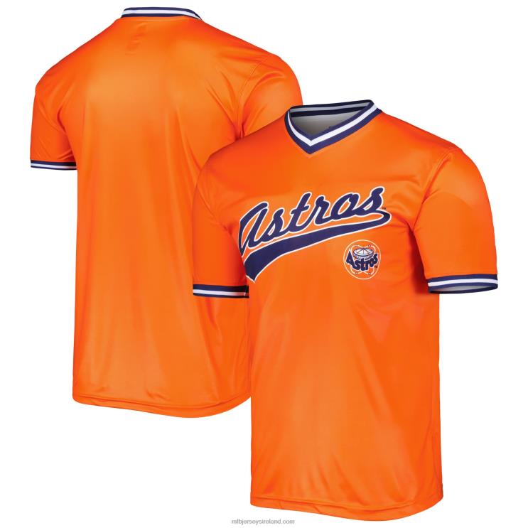 IE MBL Houston Astros Stitches Cooperstown Collection Team Jersey Men Orange R0H2T371