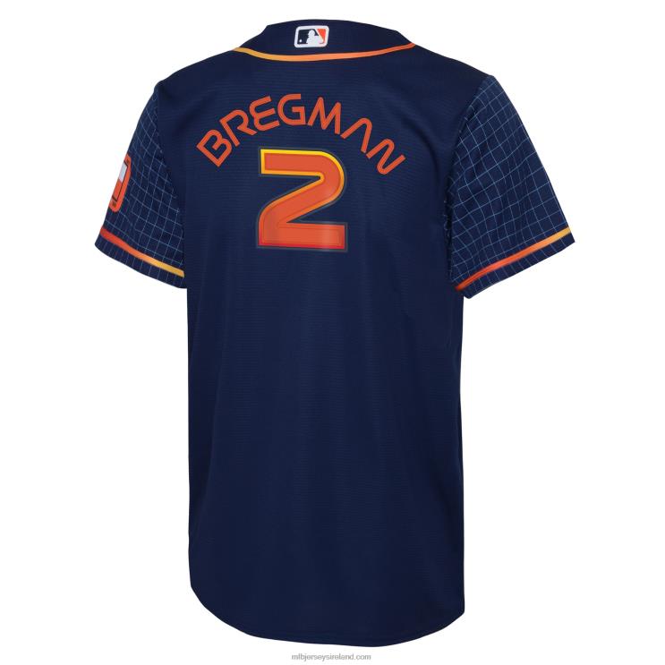 IE MBL Youth Houston Astros Alex Bregman Nike 2022 City Connect Replica Player Jersey Navy R0H2T421
