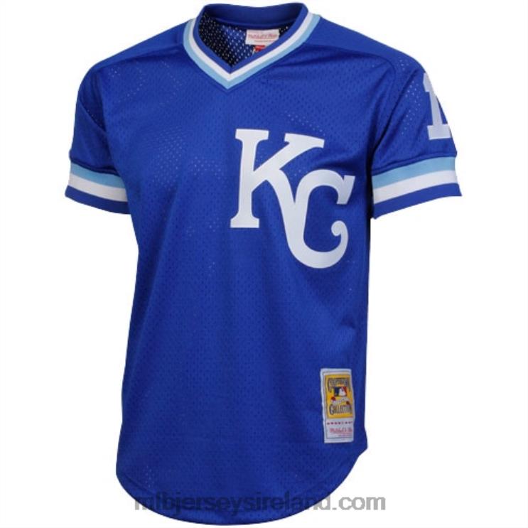 IE MBL Kansas City s Bo Jackson Mitchell & Ness 1989 Authentic Cooperstown Collection Batting Mesh Practice Jersey Men Royal R0H2T311