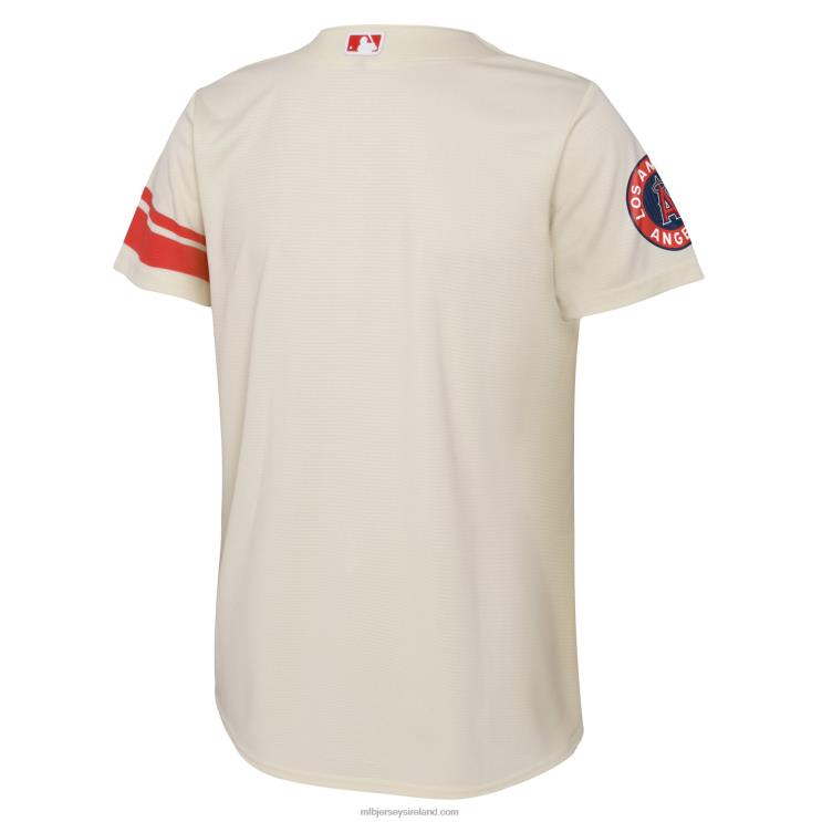 IE MBL Infant Los Angeles Angels Nike 2022 City Connect Replica Jersey Cream R0H2T1279
