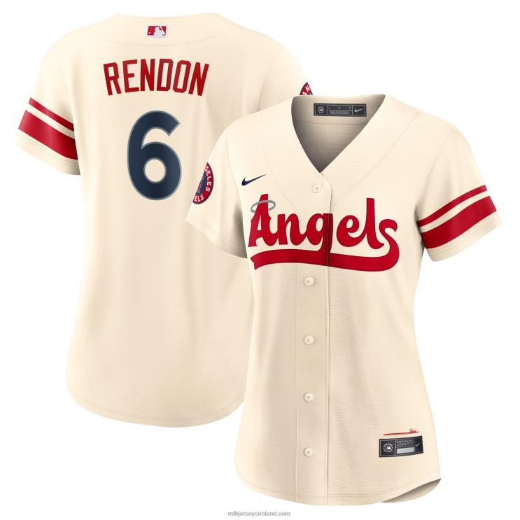IE MBL Los Angeles Angels Anthony Rendon Nike 2022 City Connect Replica Player Jersey Women Cream R0H2T1007