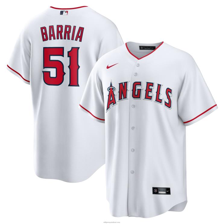 IE MBL Los Angeles Angels Jaime Barria Nike Home Replica Player Jersey Men White R0H2T1380