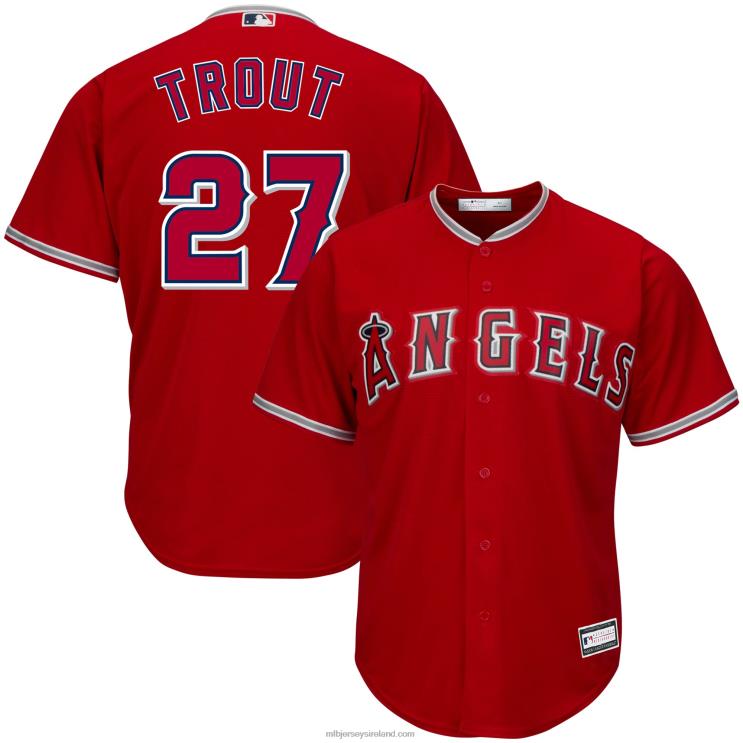 IE MBL Los Angeles Angels Mike Trout Big & Tall Replica Player Jersey Men Red R0H2T561
