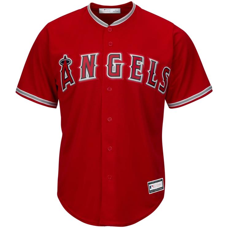 IE MBL Los Angeles Angels Mike Trout Big & Tall Replica Player Jersey Men Red R0H2T561