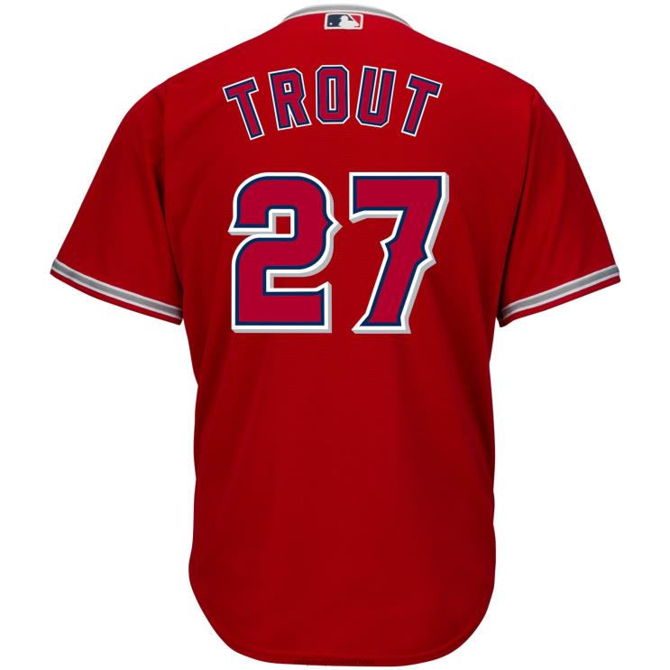 IE MBL Los Angeles Angels Mike Trout Big & Tall Replica Player Jersey Men Red R0H2T561