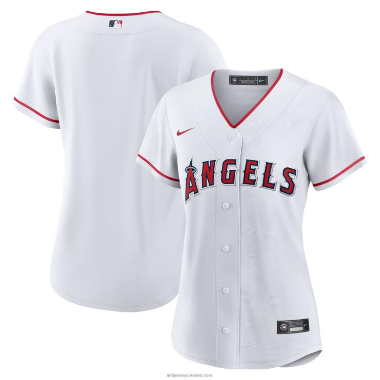 IE MBL Los Angeles Angels Nike Home Blank Replica Jersey Women White R0H2T811