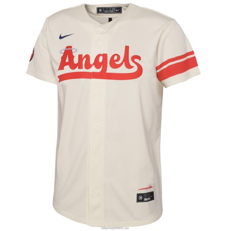 IE MBL Youth Los Angeles Angels Anthony Rendon Nike 2022 City Connect Replica Player Jersey Cream R0H2T1333